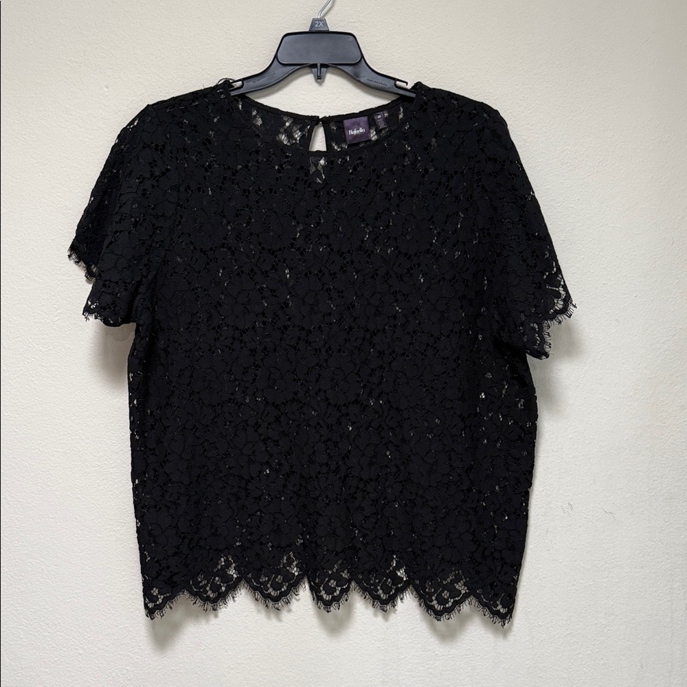 Rafaella Black Lace Blouse